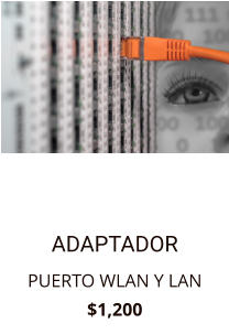 ADAPTADOR PUERTO WLAN Y LAN  $1,200